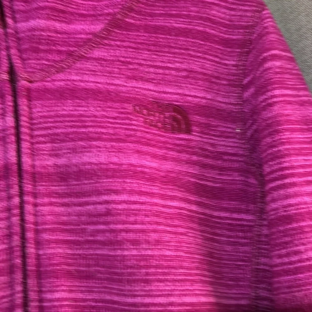 North Face hot pink hooded jacked size M